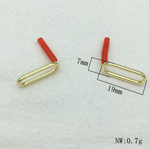 100pcs Zinc Alloy Oval Ear Stud for Earring DIY Parts