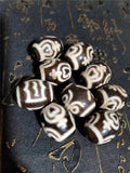1PCS 17*21.5mm Natural Daluo Dzi Beads Dapeng Birds Vase DIY Bracelet Oval