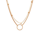 Two-Layer Round Choker Necklace