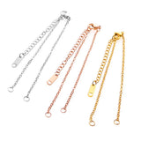 20Pcs DIY Bracelet Making Chains 2mm Stainless Steel Jewelry Finding