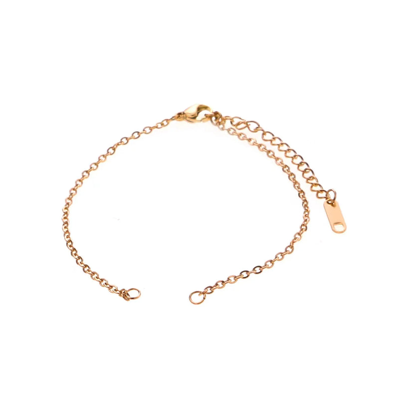 20Pcs DIY Bracelet Making Chains 2mm Stainless Steel Jewelry Finding