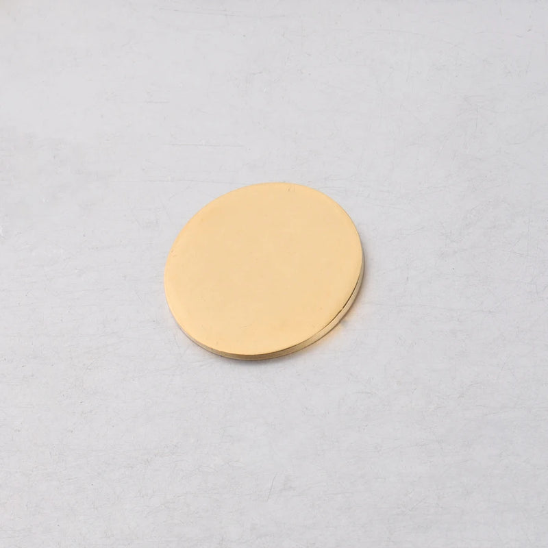 20Pcs 25*1.5mm Round Stainless Steel Stamping Disc Charms