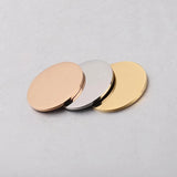 20Pcs 25*1.5mm Round Stainless Steel Stamping Disc Charms