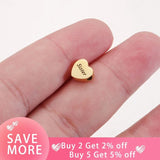 20Pcs Mum Heart Beads Mirror Polish Stainless Steel Beads DIY Necklace Bracelets