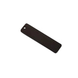 20Pcs 10*40mm Stainless Steel Charms Blank Rectangle DIY Necklace Keychain