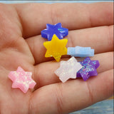 20Pcs Synthetic David Star Opal Charms For DIY Jewelry Making