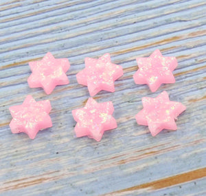 20Pcs Synthetic David Star Opal Charms For DIY Jewelry Making