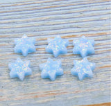 20Pcs Synthetic David Star Opal Charms For DIY Jewelry Making