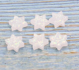 20Pcs Synthetic David Star Opal Charms For DIY Jewelry Making
