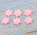 20Pcs Synthetic David Star Opal Charms For DIY Jewelry Making