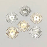 Brass Flower Charm Pendants - 20mm 100pcs - DIY Jewelry Findings