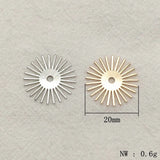 Brass Flower Charm Pendants - 20mm 100pcs - DIY Jewelry Findings