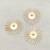 Brass Flower Charm Pendants - 20mm 100pcs - DIY Jewelry Findings