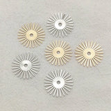 Brass Flower Charm Pendants - 20mm 100pcs - DIY Jewelry Findings