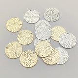 20mm 100pcs Brass Pendants Round Charm DIY Jewelry Findings