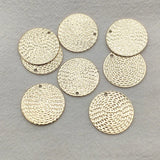 20mm 100pcs Brass Pendants Round Charm DIY Jewelry Findings