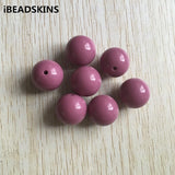 Dark Chunky Acrylic Round Beads Necklace Bracelet DIY Jewelry Findings 100pcs