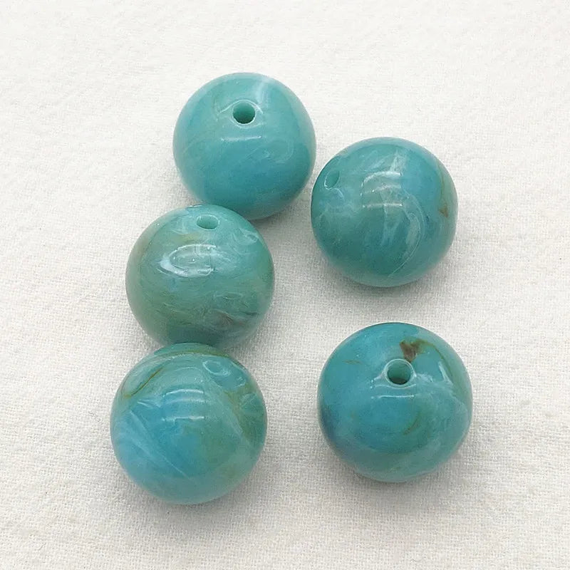 20mm 100pcs Marble Effect Round Beads DIY Jewelry Findings