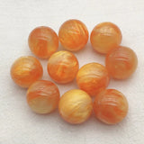 Marble Effect Resin Chunky Round Beads 100pcs