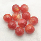 Marble Effect Resin Chunky Round Beads 100pcs
