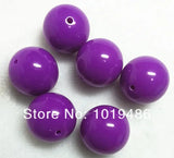 Neon Chunky Acrylic Round Beads 100pcs/lot 20mm for DIY Jewelry