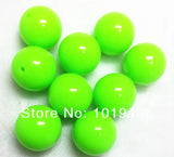 Neon Chunky Acrylic Round Beads 100pcs/lot 20mm for DIY Jewelry