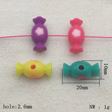 Print Flower Candy Beads Jewelry Making DIY 470pcs
