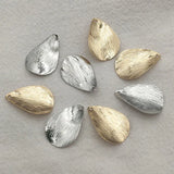 20x13mm Brass Leaf Charm Pendants x100