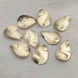 20x13mm Brass Leaf Charm Pendants x100