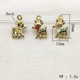 Christmas Reindeer Charms for Jewelry Making
