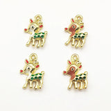 Christmas Reindeer Charms for Jewelry Making