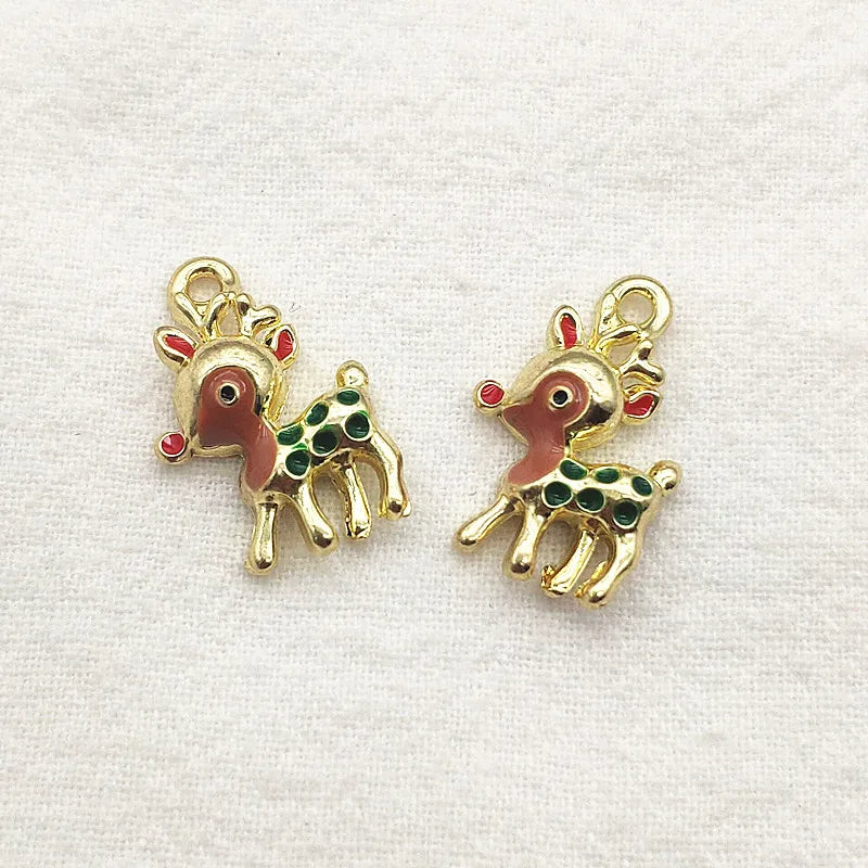 Christmas Reindeer Charms for Jewelry Making