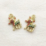Christmas Reindeer Charms for Jewelry Making
