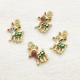 Christmas Reindeer Charms for Jewelry Making