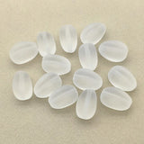Clear Frosted Drop Beads 200pcs Necklace Earrings DIY Parts