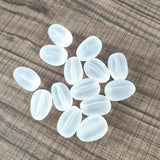 Clear Frosted Drop Beads 200pcs Necklace Earrings DIY Parts