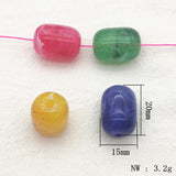 Arrival! 150pcs Acrylic Marble Cylinder Beads for Earrings DIY
