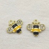 Enamel Bee Charm 100pcs For DIY Jewelry Making