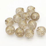 130pcs Bronzing Lantern Beads for Necklace Earrings DIY Parts