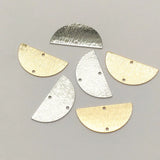 Brass Semicircle Pendant Charms 100pcs DIY Jewelry Findings