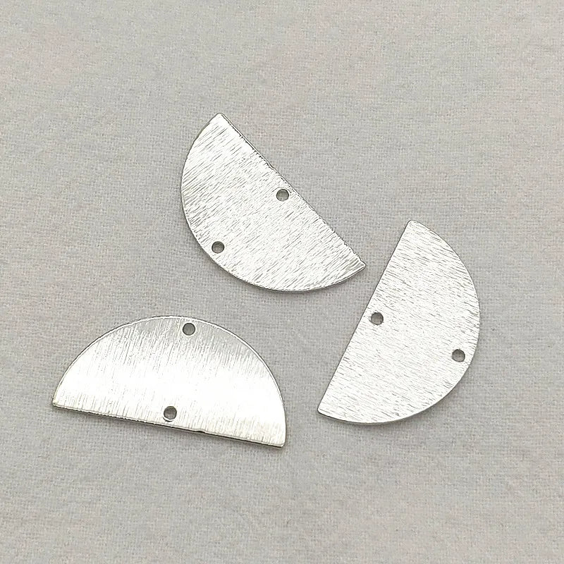Brass Semicircle Pendant Charms 100pcs DIY Jewelry Findings