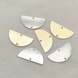 Brass Semicircle Pendant Charms 100pcs DIY Jewelry Findings