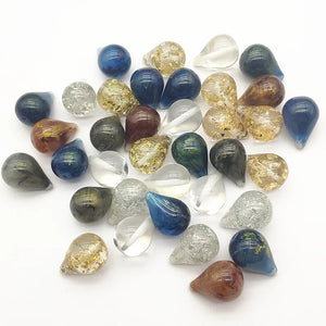 Resin Drop Beads For Necklace Earring DIY 50pcs