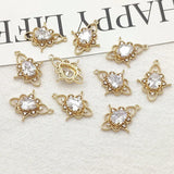 CZ Drop Charm 50pcs DIY Jewelry Findings