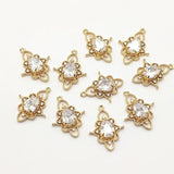CZ Drop Charm 50pcs DIY Jewelry Findings