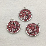100pcs Arrival Rhinestone Flower Charms for DIY Jewelry Making