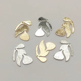 100pcs Brass Leaves Charm Necklace Earrings DIY Jewelry Findings