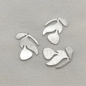 100pcs Brass Leaves Charm Necklace Earrings DIY Jewelry Findings