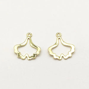 100pcs Zinc Alloy Leaf Charm Necklace Earring DIY Jewelry Findings