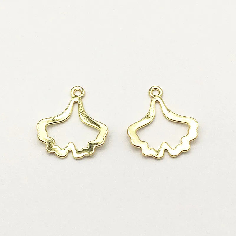 100pcs Zinc Alloy Leaf Charm Necklace Earring DIY Jewelry Findings